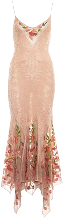 Christian Dior by John Galliano peach knitted embroidered summer dress, ss 2005 For Sale at 1stDibs | peach summer dress