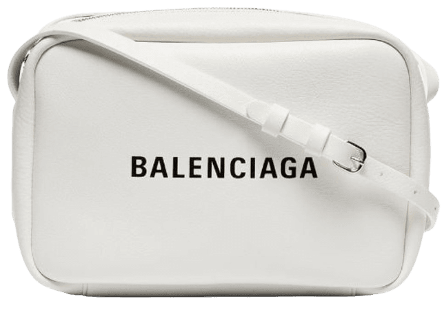 White Balenciaga Camera Bag