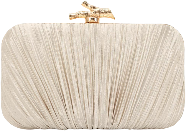 Freie Liebe Clutch Purses for Women Evening Bag Pleated Clutch Bag with Chain for Wedding Party: Handbags: Amazon.com