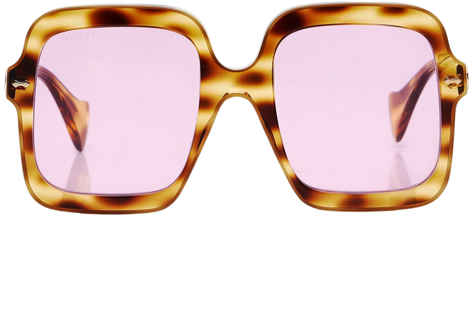 Oversized Rectangular-Frame Acetate Sunglasses By Gucci | Moda Operandi