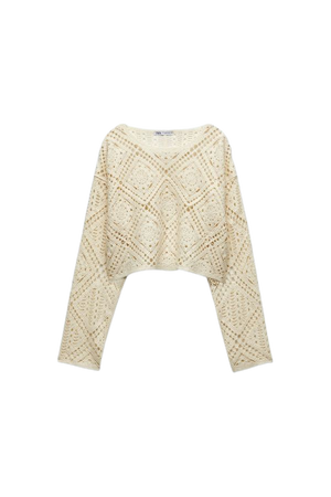 Crop Crochet Top Zara