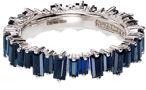 Blue Suzanne Kalan Eternity Sapphire Ring | Farfetch.com