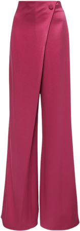 Draped Silk Wide-leg Pants by Cushnie | Moda Operandi
