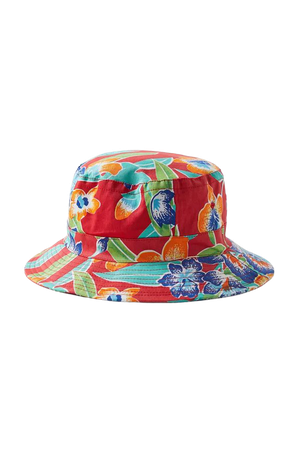 Vintage Colorful Flower Print Bucket Hat | Urban Outfitters