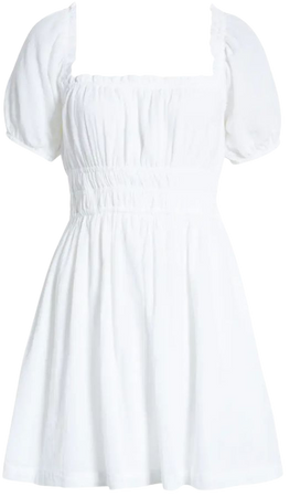 BP. Shirred Puff Sleeve Prairie Dress | Nordstrom