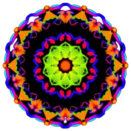 Neon Colors Mandala