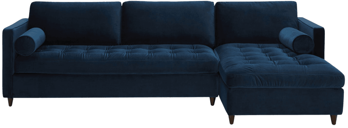 blue sofa couch