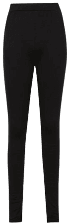 Dana Black Zip Detail Ponte Jersey Leggings – REISS
