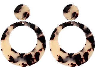 Amazon.com: Acrylic for Women Geometry Resin Drop Dangle Earrings Bohemia Tortoise Shell Hoop Earrings Mottled Statement Stud Earrings Fashion Jewelry (Leopard): Clothing, Shoes & Jewelry