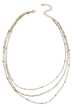 SHEIN teal necklace