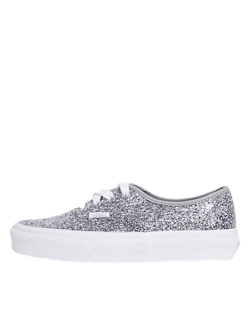 Vans Authentic Shiny Party sneakers in silver | ASOS