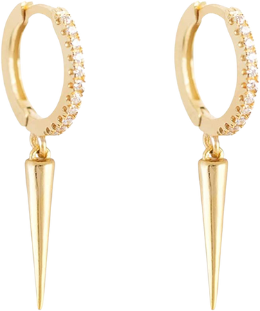 Amazon.com: VACRONA Gold Cuff Earrings Huggie Earrings for Women 14k Gold Plated Small Huggie Hoop Earrings: Clothing, Shoes & Jewelry