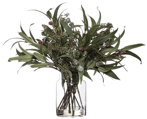Native Foliage Pail Flower Arrangement Vase | Artificial Flowers & Plants | James Lane Australia