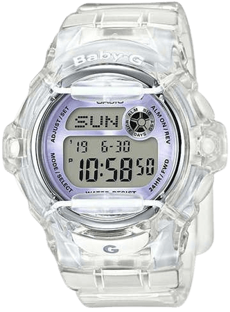 Amazon.com: Casio Baby-G BG169R-7E Semi-Transparent Women's Sports Watch (Purple/Clear): Casio - Baby-G: Watches