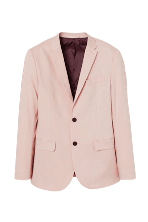 Skinny Lyocell-blend Blazer - Light pink - Men | H&M CA