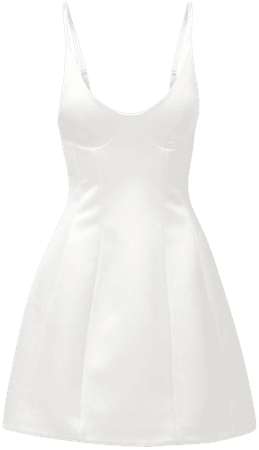Bonded Bustier Silk Mini Dress By Brandon Maxwell | Moda Operandi