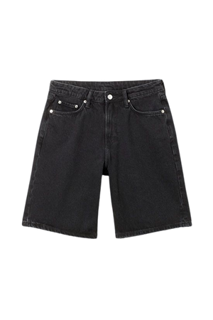 Monterey Denim Shorts - Tuned Black - Weekday WW