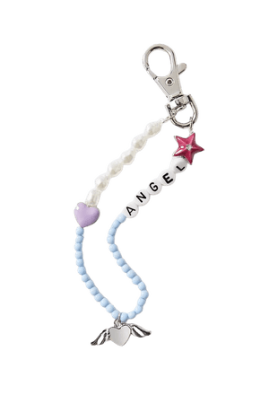 Delia Beaded Phrase Keychain | Urban Outfitters
