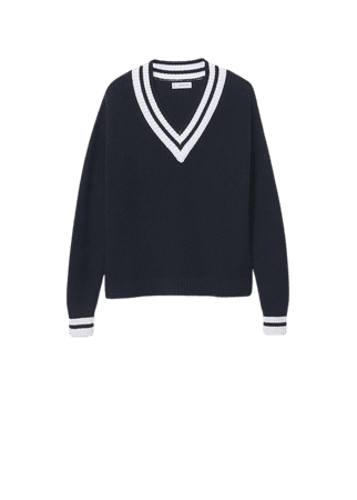V-neck cotton sweater - Teenage girl | Mango Teen USA