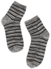 Silver Stripe Socks
