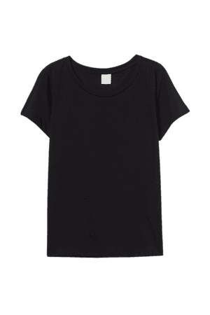 Cotton T-shirt - Black - Ladies | H&M CA