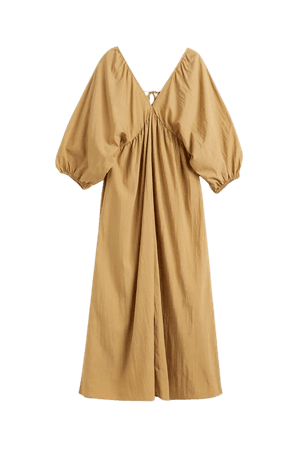 Open-backed Dress - Beige - Ladies | H&M US