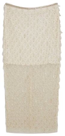 Embellished Woven Maxi Skirt | Karen Millen