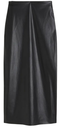 Coated Maxi Skirt - Black - Ladies | H&M US
