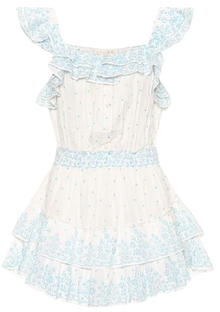 Marina printed cotton minidress