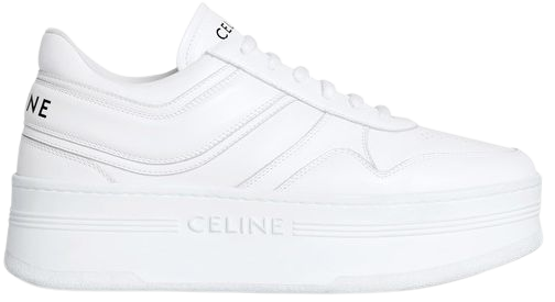 Women's Block sneakers with wedge outsole in calfskin | CELINE | 24S