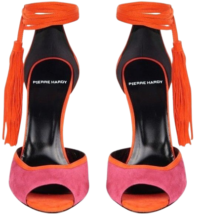 pink orange pierre hardy shoes