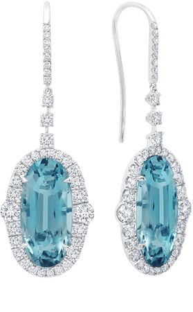 4-Carat Aquamarine Drop Earrings by Martin Katz | Moda Operandi