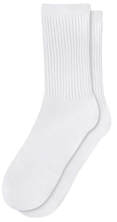 Men's White Eco-Friendly Crew Socks - Nothing New®