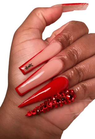 red nails