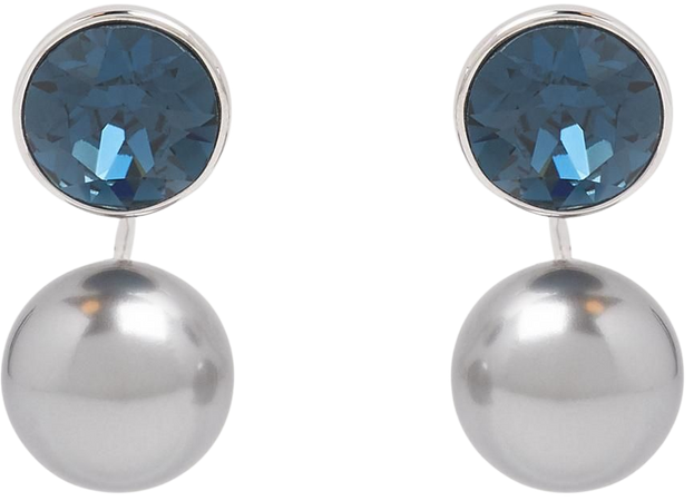 Madrid Swarovski Crystal White Pearl Earrings | Accessories | New Arrivals | Collections | L.K.Bennett, London