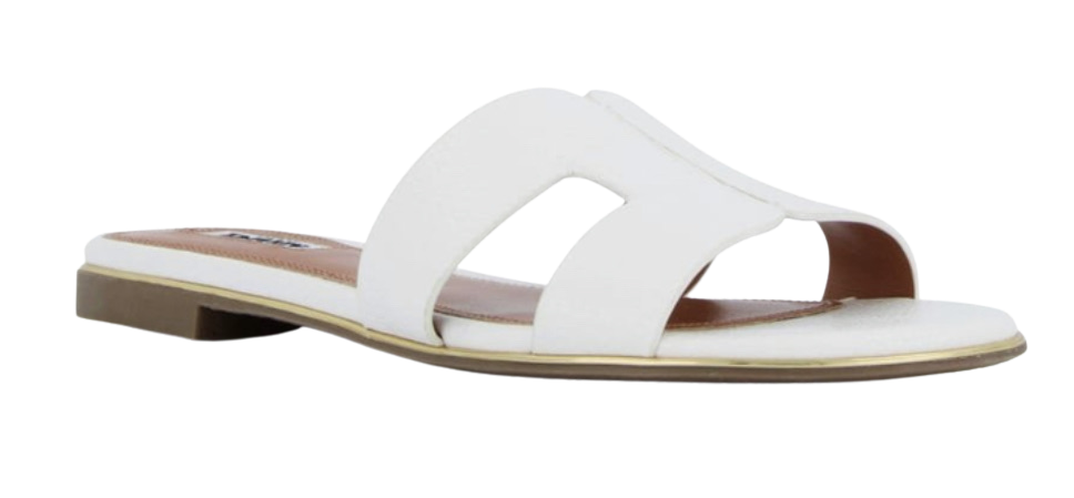 white sandels