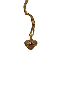 18K Gold Filled Red Heart Necklace – SP Inc.