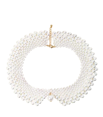 Cream Faux Pearl Collar Necklace | New Look
