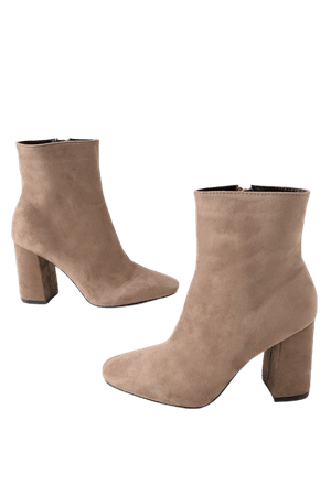 Stylish Vegan Suede Boots - High Heel Boots - Mid-Calf Boots - Lulus