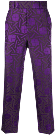 Haider Ackermann Geometric Jacquard Trousers Ss20