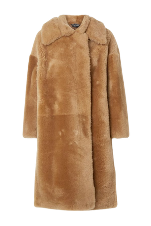 Camel Shearling coat | TOM FORD | NET-A-PORTER