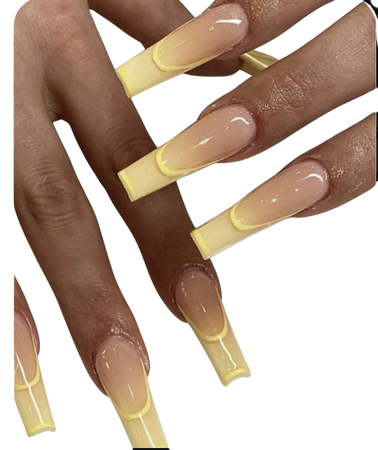 long yellow nails