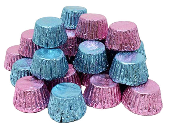 REESE'S Peanut Butter Cups Miniatures, Light Blue & Pink Candy Mix, 2 pounds bag - Walmart.com