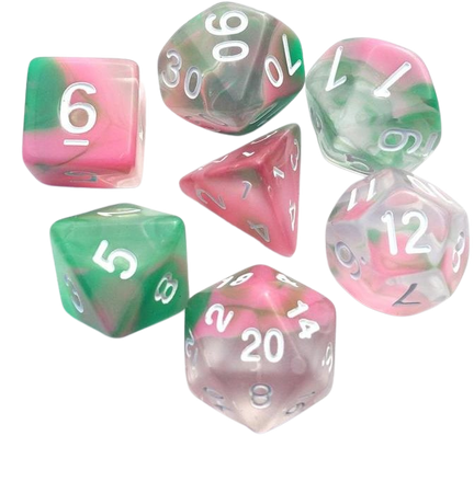 Spring Marble Dice DnD Dice Set Polyhedral dice D&D dice | Etsy