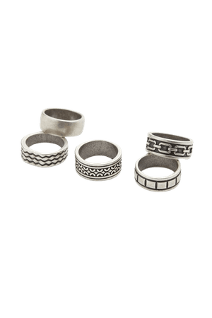 5-pack Rings - Silver-colored - Men | H&M US