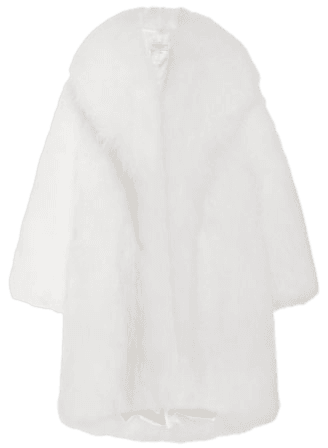 Balmacaan Knitted Shearling Coat By Michael Kors Collection | Moda Operandi