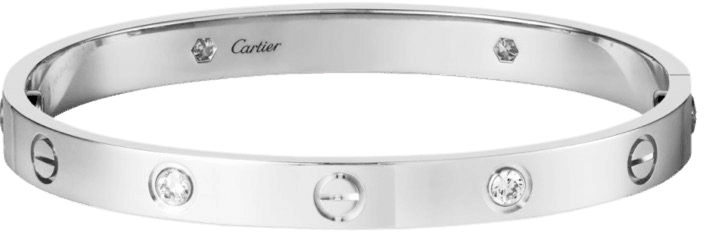 silver Cartier bracelet
