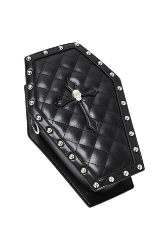 Halloween Black Quilted Coffin Backpack – Dolls Kill
