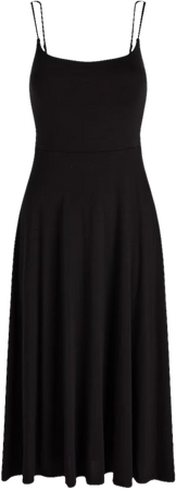 Square Neck Midi Bra Cami Dress | Express