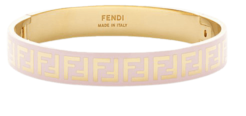 Gold and pink coloured bracelet - FF BRACELET | Fendi
